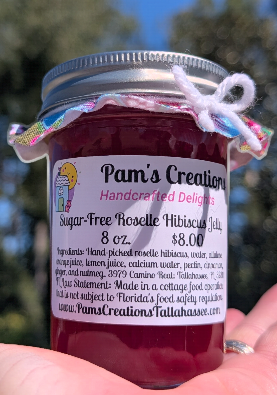 Sugar-Free Roselle Hibiscus Jelly